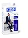 JOBST forMen Thigh High 30-40 mmHg Ribbed Dress Compression Stocking, Closed Toe, Medium, Black