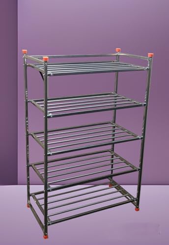 Image of Stainless Steel Shoe Rack Multilayer /Book Shelves /Multipurpose Rack (5 Shelves)