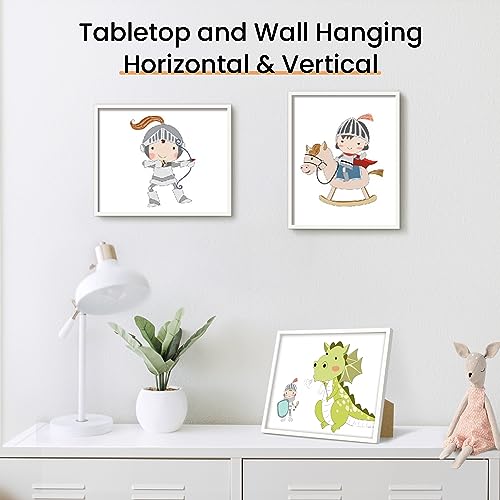 Image of upsimples 8x10 Picture Frame Glass, Thin Border, Gold Photo Frames, 3Pcs | Gold Frames, Fit 8 x 10 Photos, Wall and Tabletop Display, Home Decor for Wedding and Christmas