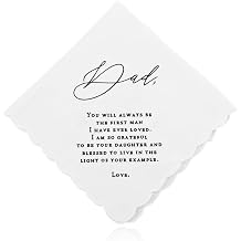 Wedding Handkerchiefs for Men Women Wedding Gifts Handkerchief Hankie for Family Memorial Funeral Favors for Guests Hanky