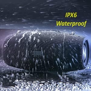 2 pack loud 75w deep bass 5 2 version bluetooth speakers indooroutdoor ipx6 waterproof large 14400mah battery 40 hour playtime stereoequalizer