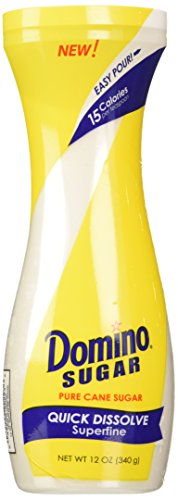 Image of Domino White Sugar Pure Cane Sugar Quick Dissolve Superfine 12oz (3 Pack)