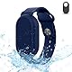 Ainiv Armband für Galaxy SmartTag 2, Weiches Silikon Versteckter Wasserdichter Armbandhalter Armband Schutzhülle Kompatibel mit Samsung Smart Tag 2 für Kinder, ältere Kinder-Blau
