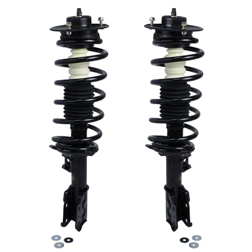 Image of Detroit Axle - Front Struts for 2005-2006 Chevy Equinox 2006 Pontiac Torrent Complete 2 Complete with Coil Spring Replacement Left & Right Quick Install Ready Shocks Assembly