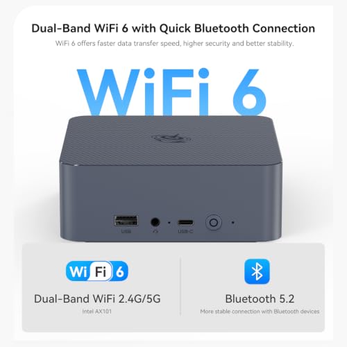 Image of Beelink EQi13 Mini PC, Intel Core i5 13420H (up to 4.6GHz) 8C /12T, Mini Computer 16GB LPDDR5 500G PCIe4.0 SSD, Desktop Computer Built-in PSU /Dual Display /4K 60Hz /WiFi6 /BT5.2 /HTPC /Home
