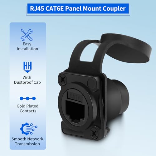 Conectores RJ45 Pass Through D-Type, 2 pcs miniatura 2