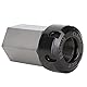 Garosa Hex ER25 Spannzangenblock, 42 mm Außendurchmesser, 21 mm Innendurchmesser, Hartstahl, für CNC-Drehwerkzeug und Graviermaschine
