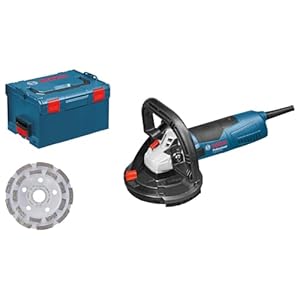Bosch Professional GBR 15 CAG, 1.500 W nominaal opgenomen vermogen, 9.300 min-1 stationair toerental, L-Boxx, diamantpotschijf 125 mm, 3 x reserveborstelkrans
