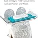 Bath Bliss Suction Cup Toilet Paper Dispenser | Power Lock Suction Mount | Phone and Wipes Holder Tray | Not Tools Required |Smooth Surfaces Only | Tile | Glass | Metal | Plastic | Bathroom | Clear