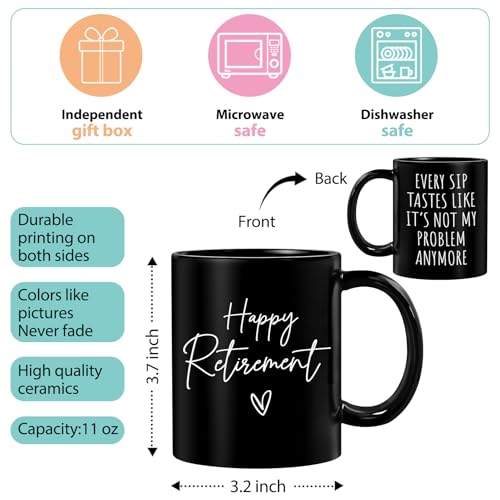 Taza regalo jubilación para hombre y mujer miniatura 2