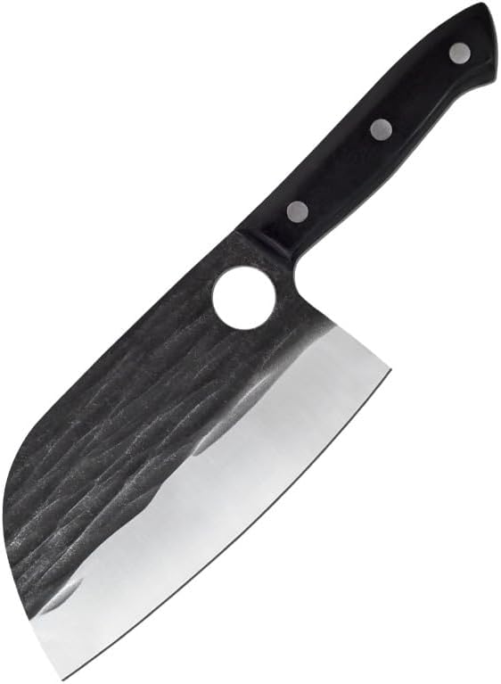 Meat Cleaver,Cleaver Knife Professional Labor-saving Forged Slaughter Cutting And Slicing Knife Kitchen Knife Fishing Sharp Cooking Knife Chef Knife Tools (Color : Only knife)