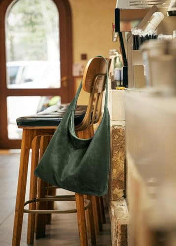 Image of KALIDI Casual Tote Bag Vegan Leather Hobo Zipper Work Bag Weekender Shoulder for Women Shoulder Travel Purse