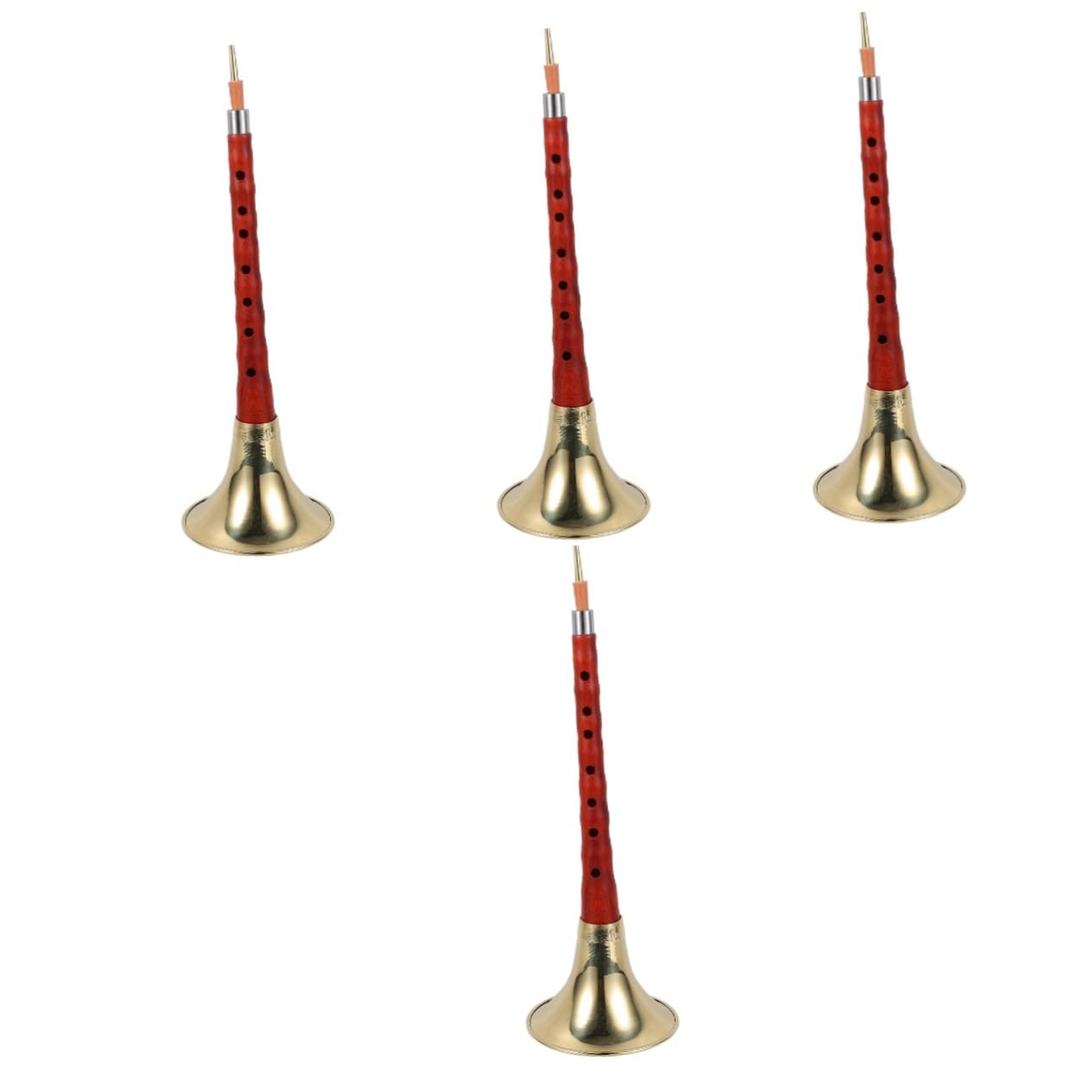 Totority 4 Sets Beginners Use Traditional Chinese Wood Musical Instruments Professional Wind Instrument Set