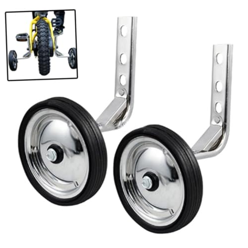 Ruedas de Entrenamiento Pesadas para Bicicletas, Construcción en Metal y Goma, Estabilizadores para Equilibrio y Soporte de Bicicletas miniatura 5