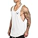 Produktbild LLD Brand Gym Singuletts Canotte Bodybuilding Stringer Tank Top Männer Fitness Shirt Muskel Jungs ärmellose Weste, White01, L