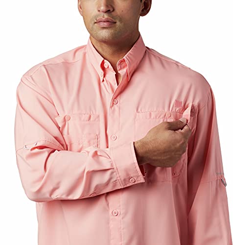 Columbia Men’s PFG Tamiami™ II Long Sleeve Shirt, Sorbet, X-Small