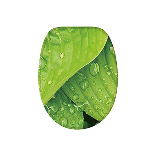 Haodasi 3-Teiliges Badematten Set - Verdicken Sie wasserabsorbierendes Blatt-Druck-3d Nicht Beleg-Feder-Kleines großes… – Bild 7