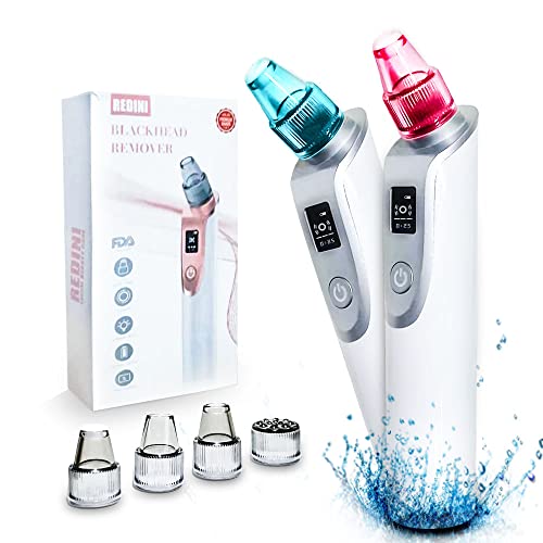 Blackhead Remover Vacuum, USB Pore Cleaner Electric Blackhead Extractor Kit, Display with Probes Adjustment Skin Scrubber Cleansing Deep Skin Vacuum Blackhead Remover Tools