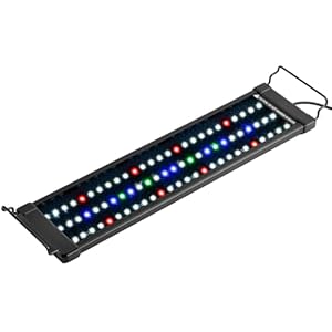 NICREW ClassicLED Plus LED Aquarium Light with Timer, 15 Watts, for 18 to 24 Inch Fish Tank Light, Daylight and Moonlight Cycle, Brightness Adjustable