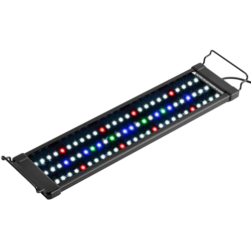 NICREW ClassicLED Plus LED Aquarium Light with Timer, 15 Watts, for 18 to 24 Inch Fish Tank Light, Daylight and Moonlight Cycle, Brightness Adjustable