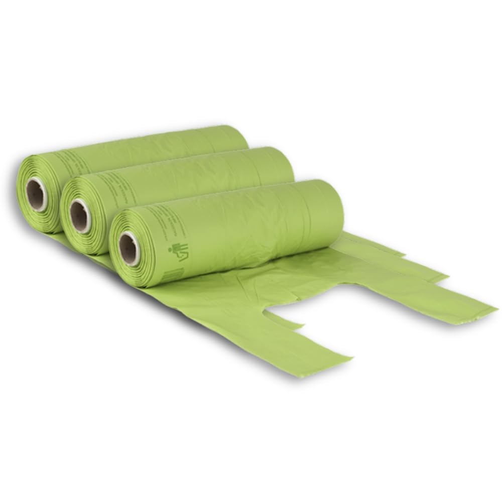 3 Rotoli Di Buste Shopper Verde Biodegradabili - 165 Buste Per Raccolta Organica - Foto 7