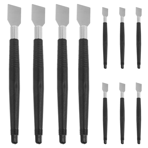 VILLCASE 10piezas Herramientas Tallado Madera Kit Buril Cortadores Carpintería Práctica y Precisa