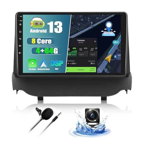 8-Kern 4+64G CAMECHO 9 Zoll Autoradio für Ford Ecosport 2013-2017, Android 13