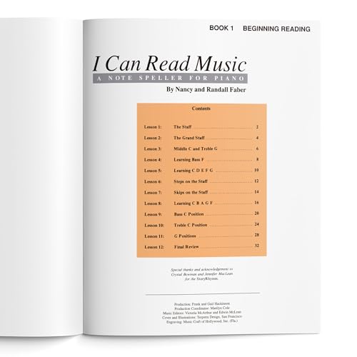 I Can Read Music: A Note Speller for Piano – Book 1 | Beginner Sight Reading and Interval Training for Kids and Adults | Sheet Music Songbook with Pattern Recognition | Faber Piano Adventures Book
