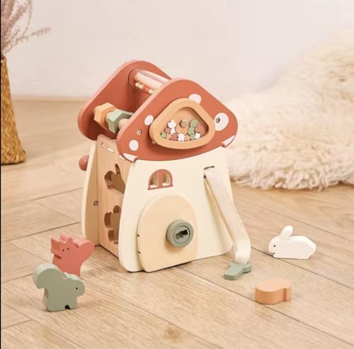 Cube d’activités en bois Montessori pour bébé dès 6 mois avec xylophone - 4