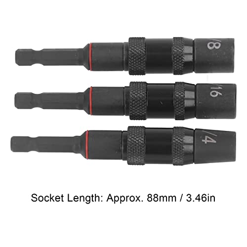 Impact Driver Socket Adapter Set, Draaibare Hoek Chroom Vanadium Staal Sterke Magnetische Attractie Impact Flip Socket… - Afbeelding 7