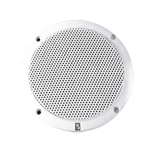 Image of PolyPlanar 4 inch 2 Way Coax Integral Grill Marine Speaker Pair White