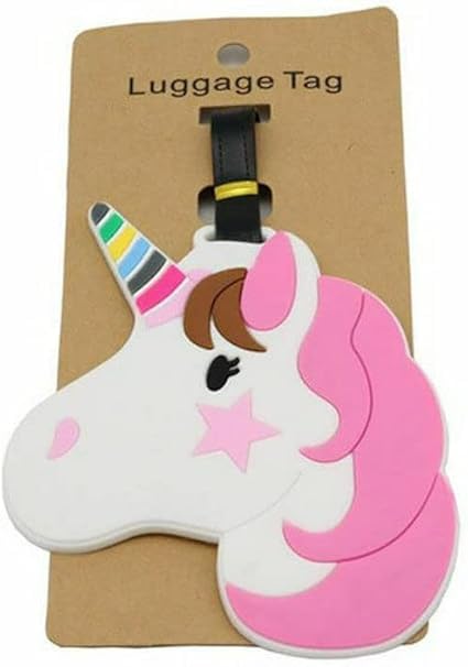 M.F.H Smily Unicorn Pink Luggage Tag Luggage Tag (Multicolor) (Pack of 1)-image-43