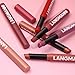 12Pcs Matte Lipstick + Lip Liner Pens Lip Combo Sets, Creamy Matte Lip Makeup Kit Long-Lasting Waterproof, Smudge-Proof Highly Pigmented Formula, Neutral & Nude Shades Makeup Set (Everyday Nudes Set)
