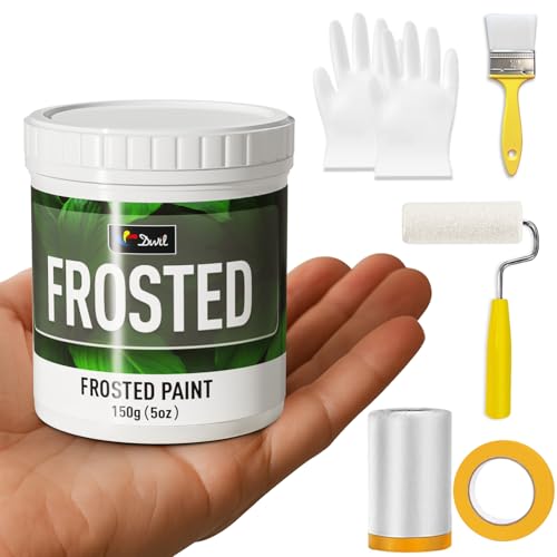 DWIL Frosted Glass Paint, 5oz Window Privacy Paint, Waterproof Frosted Glass Spray, UV Resistant Window Privacy Film for Bathroom Kitchen Door