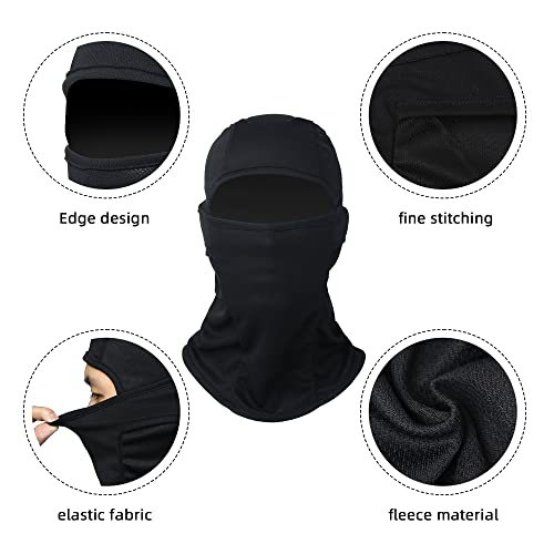 Black Ski Mask Head Warmers - Football Youth Ski Mask for Kids2