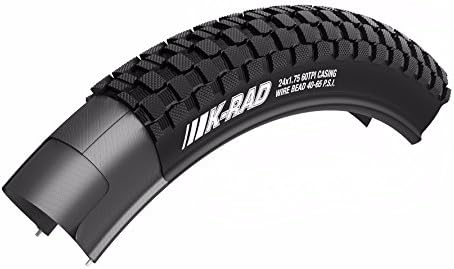 Kenda K-Rad Standard BMX/Mountain/Commuting Bike Tire (Standard, Wire Beaded, 24x2.125)