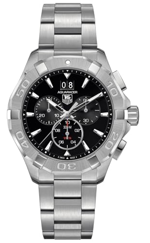 Tag Heuer(タグホイヤー) Aquaracer Chronograph Black Dial Men's Watch CAY1110.BA0927