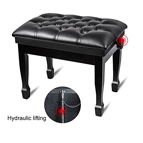 TEmkin Tabouret de Piano Banc de Piano de Luxe réglable Tabouret de Clavier Simple avec Coussin en Cuir épais Tabouret de Piano Confortable en Bois Assemblage Facile - Les Beatles, Paul McCartney, John Lennon, RIngo Starr, George Harrison TEmkin Tabouret de Piano Banc de Piano de Luxe réglable Tabouret de Clavier Simple avec Coussin en Cuir épais Tabouret de Piano Confortable en Bois Assemblage Facile – Image 5
