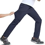 [TACVASEN] 登山パンツ メンズ 夏 作業着 アウトドアロングパンツ トレッキングウェア カーゴぱんつ ネイビー 3XL