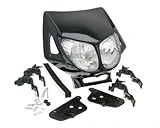 scheinwerfermaske motorrad universal - Scheinwerfermaske Enduro Doppeloptik schwarz