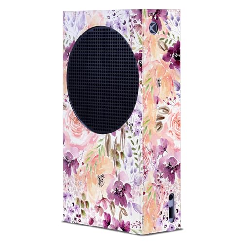 Autocollant Xbox Series S Chaos floral déco salon moderne pour espace de jeu personnalisé