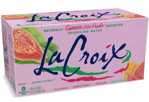Image of La Croix Sparkling Water, Guava Sao Paulo, 12 Fl Oz (pack of 8)