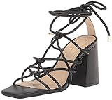 Jessica Simpson Women's Ozias Lace Up Sandal Heeled, Black, 9