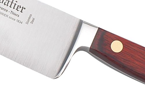 K SABATIER - Fourchette Baïonnette 17 Cm Gamme Auvergne - Acier Inoxydable - Manche Bois - 100% Forge - Entièrement Fabrique en France