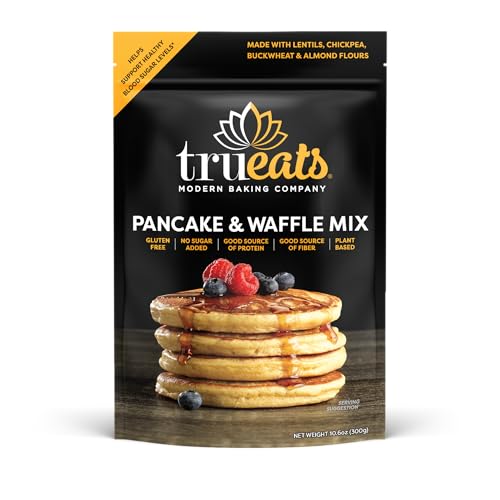 TruEats Pancake & Waffle Mix: Low Glycemic, Protein & Fiber Rich, Gluten & Grain Free, Diabetic...