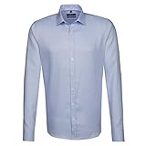  Seidensticker Herren Businesshemd 245870, Blau (Hellblau 12), 37
