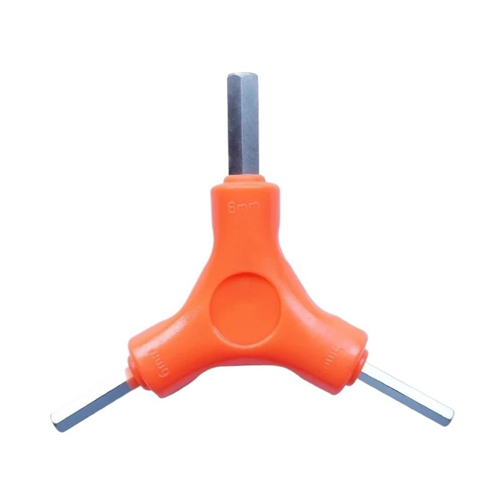 J Shuo 3 in 1 Trigeminal Hex Key Set 2.5/3/4/5/6/8mm Hexagon Wrench Carbon Steel Hand Tools Bicycle Maintenance(1PC 3-4-5)