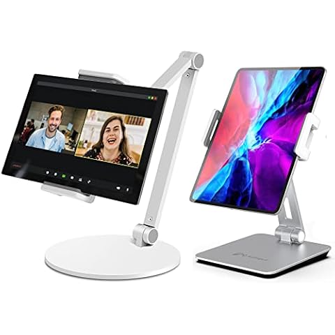 Inifispce Multi-Angle Adjustable Tablet Stand & Heavy Aluminum Alloy Tablet Stand for 4.7''- 13'' Screen Microsoft Surface Pro Series, iPad Pro 11/12.9, iPad, Mini, Air and More Cover
