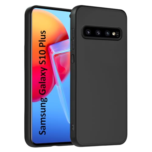 HuwaiH Handyhülle für Samsung Galaxy S10 Plus Hülle Anti-Schock Upgraded Kameraschutz Antikratzer Anti-Rutsch Schutzhülle Unterstützt kabelloses Laden Anti-Fingerabdruck Case für S10 Plus