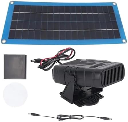 Solar Heater for Chicken Coop, 30W Solar Powered Heater with Overheat Protection, Ideal for Drying Heating Pet House Warm Wind GearSolar Powered